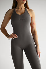 OVERAL SCRUNCH STRAP ELIME GREY