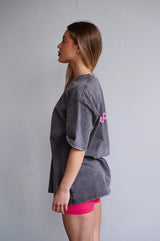 TRAINING CLUB WASHED PREMIUM HEAVY OVERSIZE TRIČKO - GREY