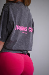 TRAINING CLUB WASHED PREMIUM HEAVY OVERSIZE TRIČKO - GREY