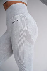BEZŠVOVÉ LEGÍNY ELIME EVOLVE - SCRUNCH LIGHT GREY