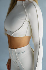 LONG TOP S DLHÝM RUKÁVOM PREMIUM SHAPE ELIME CREAM