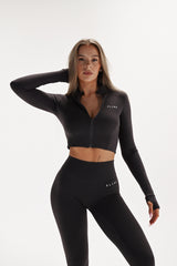 SECOND SKIN ZIP JACKET ELIME GREY