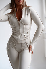 PREMIUM SHAPE JACKET ELIME CREAM