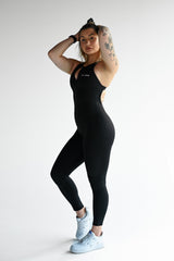 OVERAL SCRUNCH ZIP ELIME BLACK