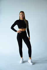LONG TOP S DLHÝM RUKÁVOM PREMIUM SHAPE ELIME BLACK