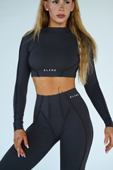 LONG TOP S DLHÝM RUKÁVOM PREMIUM SHAPE ELIME ANTRACIT