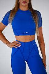 TOP S KRÁTKYM RUKÁVOM PREMIUM SHAPE ELIME KING BLUE