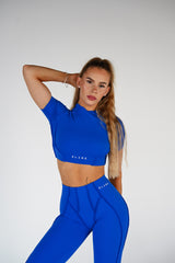 TOP S KRÁTKYM RUKÁVOM PREMIUM SHAPE ELIME KING BLUE