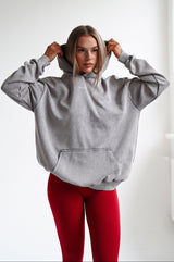 HOODIE ELIME WASHED PREMIUM HEAVY OVERSIZE - GREY