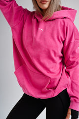 HOODIE ELIME WASHED PREMIUM HEAVY OVERSIZE - PINK