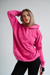 HOODIE ELIME WASHED PREMIUM HEAVY OVERSIZE - PINK