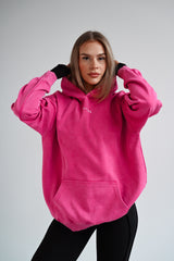 HOODIE ELIME WASHED PREMIUM HEAVY OVERSIZE - PINK