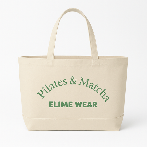 Pilates & Matcha Elime Shopper Bag