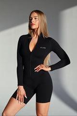 OVERAL SCULPT ZIP  ELIME BLACK