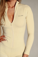 OVERAL SCULPT ZIP  ELIME CREAM