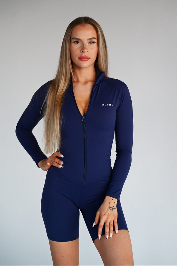 OVERAL SCULPT ZIP ELIME NAVY