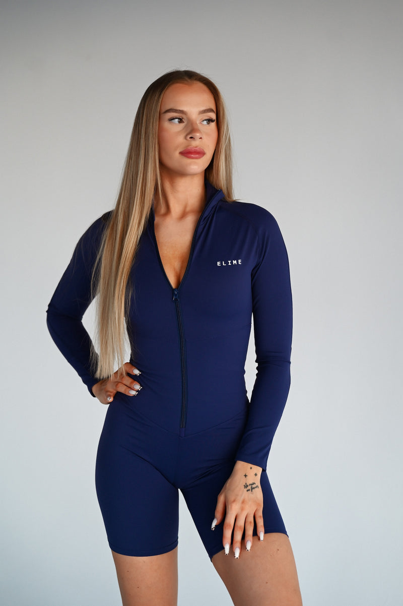 OVERAL SCULPT ZIP ELIME NAVY