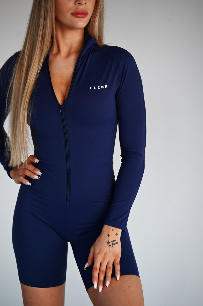OVERAL SCULPT ZIP ELIME NAVY