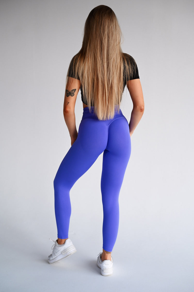 BEZŠVOVÉ LEGÍNY ELIME V-PUSH UP LIFT - PURPLE