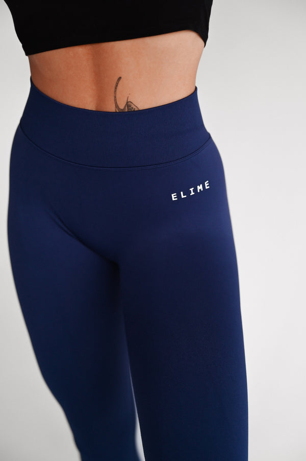 BEZŠVOVÉ LEGÍNY ELIME WAIST-RUNIQUE - NAVY