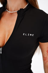 OVERAL SHORT SLEEVE ELIME BLACK