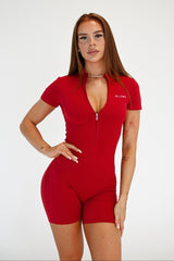 OVERAL SHORT SLEEVE ELIME RED