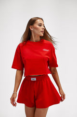 CROP TOP ELIME BLOOM - RED