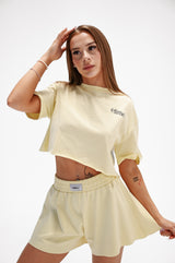 CROP TOP ELIME BLOOM - YELLOW