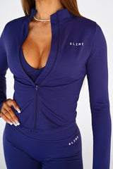 ELIME ENVY ZIP JACKET NAVY BLUE