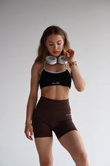 ŠORTKY PUSH-UP ELIME RUNIQUE - BROWN