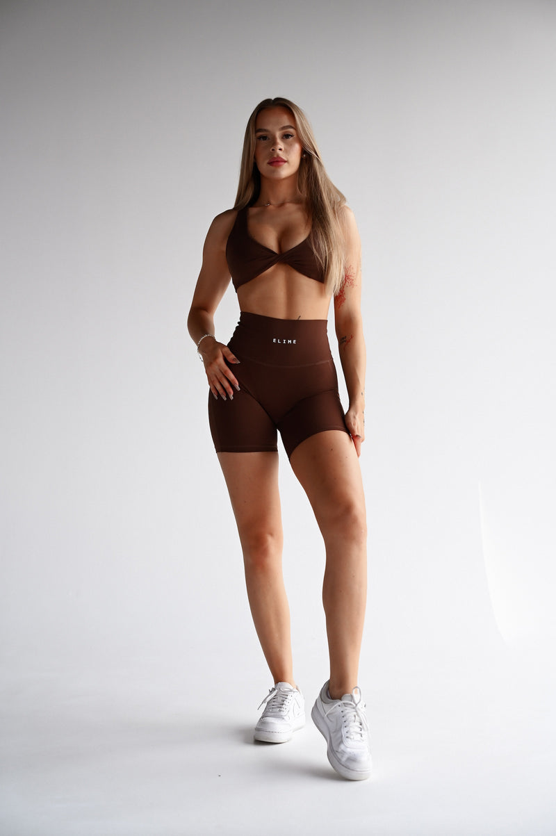 ŠORTKY ELIME TWIST ESSENCE - BROWN