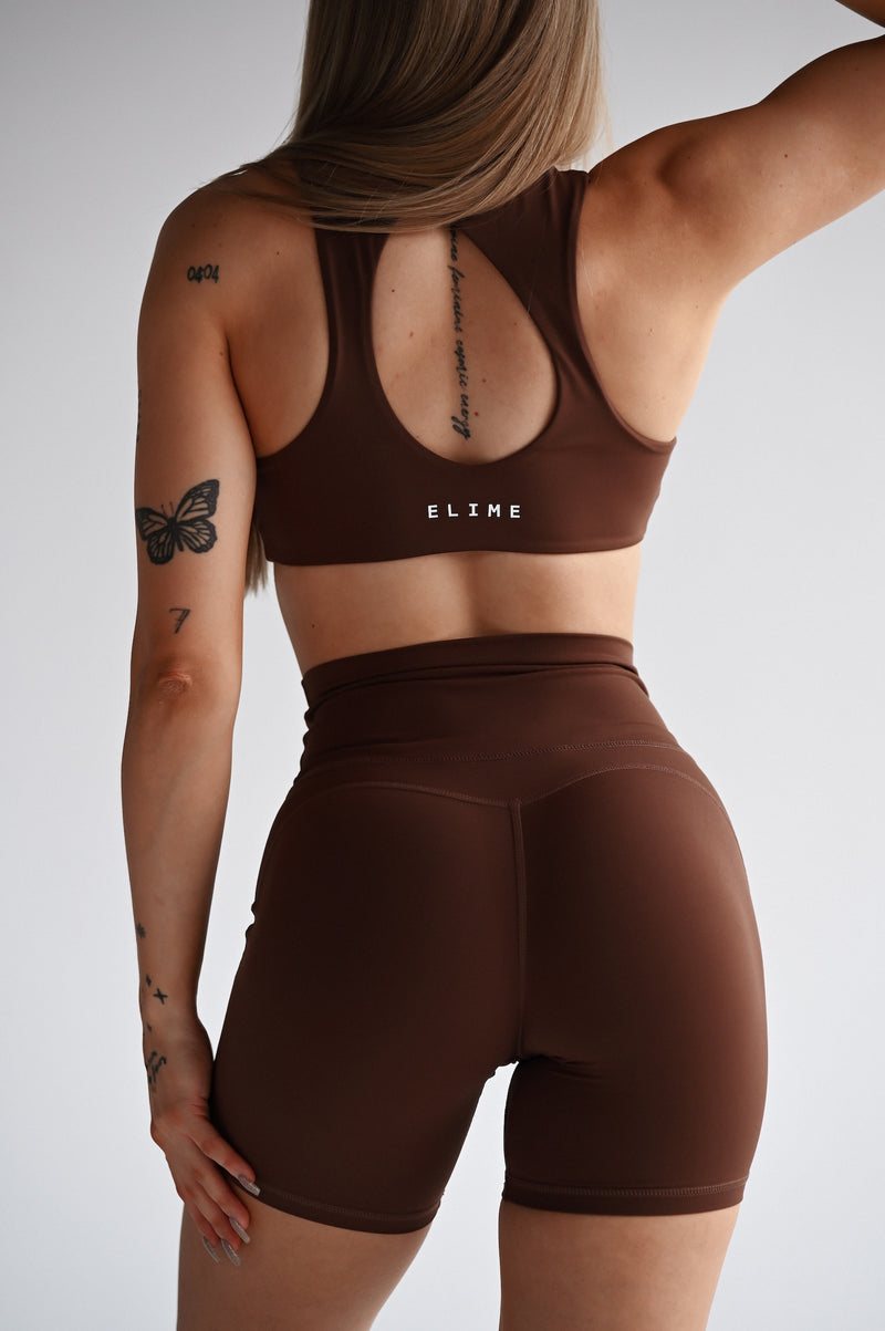 ŠORTKY ELIME TWIST ESSENCE - BROWN