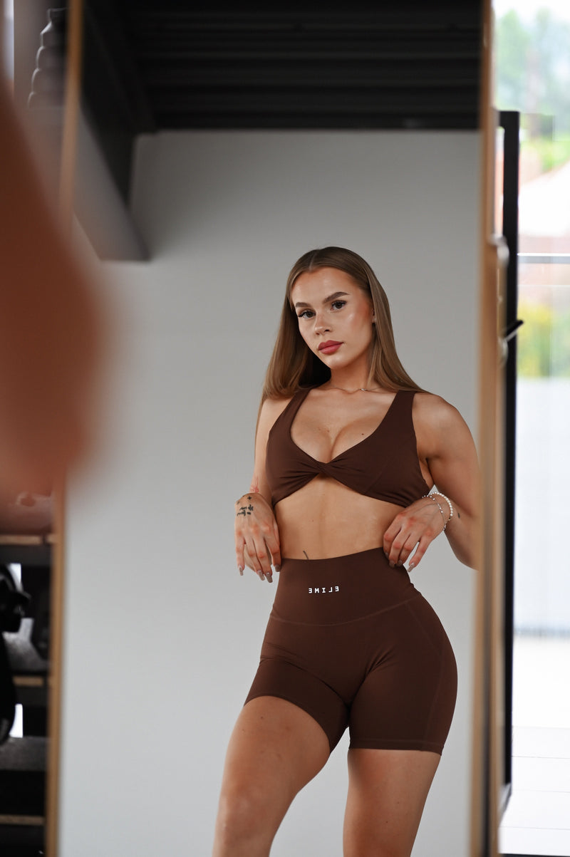 ŠORTKY ELIME TWIST ESSENCE - BROWN