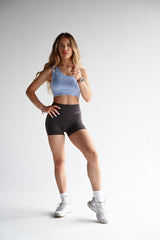 ŠORTKY ELIME MOMENTUM - V-SCRUNCH DARK GREY