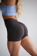 ŠORTKY ELIME MOMENTUM - V-SCRUNCH DARK GREY