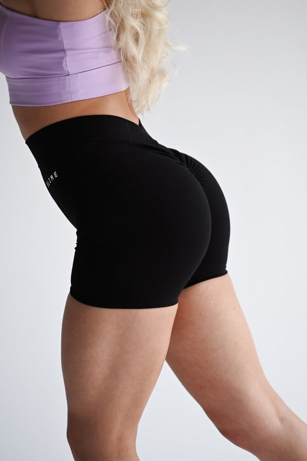 ŠORTKY ELIME MOMENTUM - V-SCRUNCH BLACK