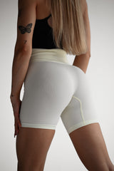 ŠORTKY FLEX RIBBED SEAMLESS CREAM
