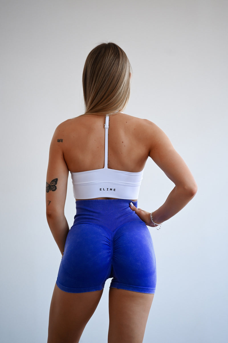 BEZŠVOVÉ ŠORTKY EVOLVE ELIME - SCRUNCH WASHED ROYAL BLUE