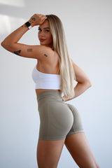 ŠORTKY ELIME SCRUNCH PUSH-UP SEAMLESS TAUPE