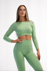 BEZŠVOVÝ TOP ELIME ULTIMATE SHAPES MATCHA