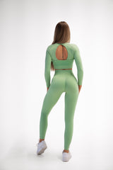 BEZŠVOVÝ TOP ELIME ULTIMATE SHAPES MATCHA