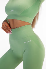 BEZŠVOVÉ LEGÍNY ELIME ULTIMATE SHAPES MATCHA