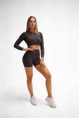 BEZŠVOVÉ ŠORTKY ELIME ULTIMATE SHAPES DARK GREY