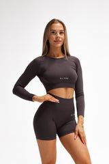 BEZŠVOVÝ TOP ELIME ULTIMATE SHAPES DARK GREY