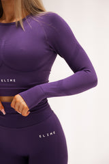 BEZŠVOVÝ TOP ELIME ULTIMATE FIALOVÝ