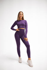 BEZŠVOVÉ LEGÍNY ELIME ULTIMATE FIALOVÉ