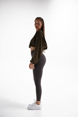 LEGÍNY ELIME MOMENTUM - V-SCRUNCH DARK GREY