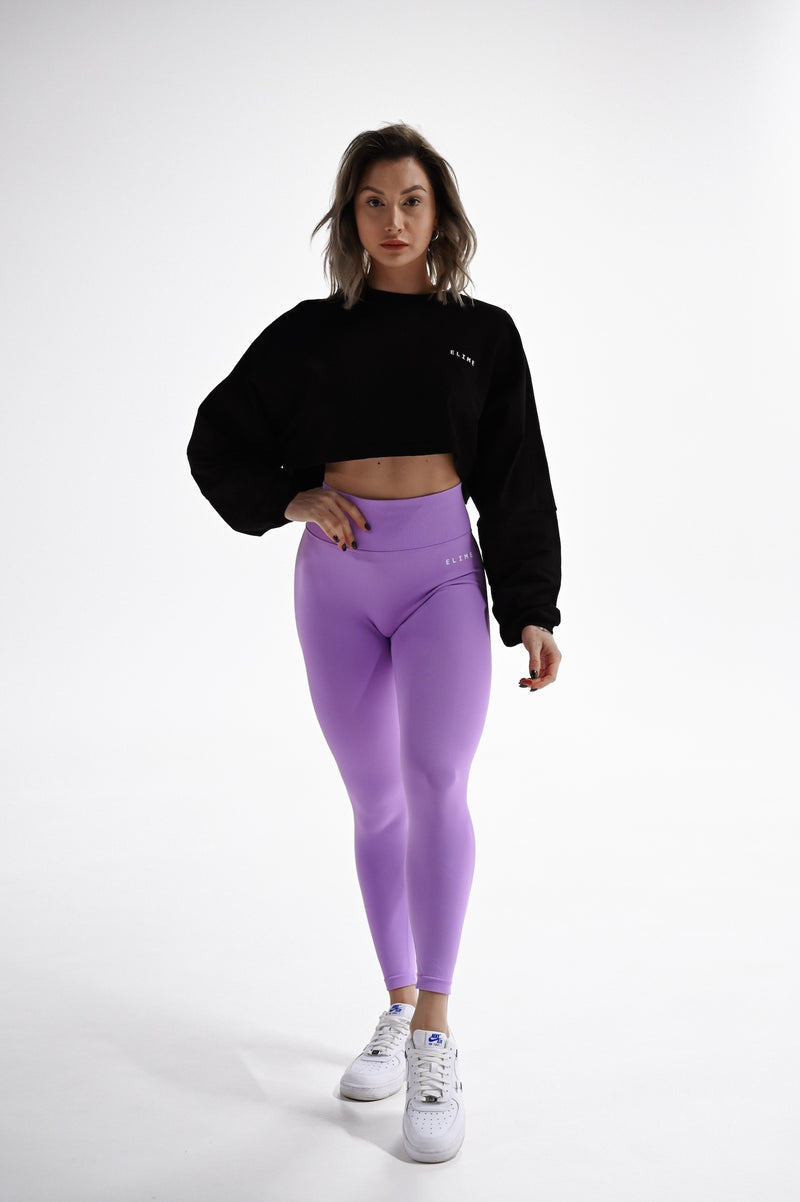 BEZŠVOVÉ LEGÍNY ELIME RUNIQUE - PURPLE