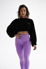 ELIME WIDE CROP-TOP BLACK