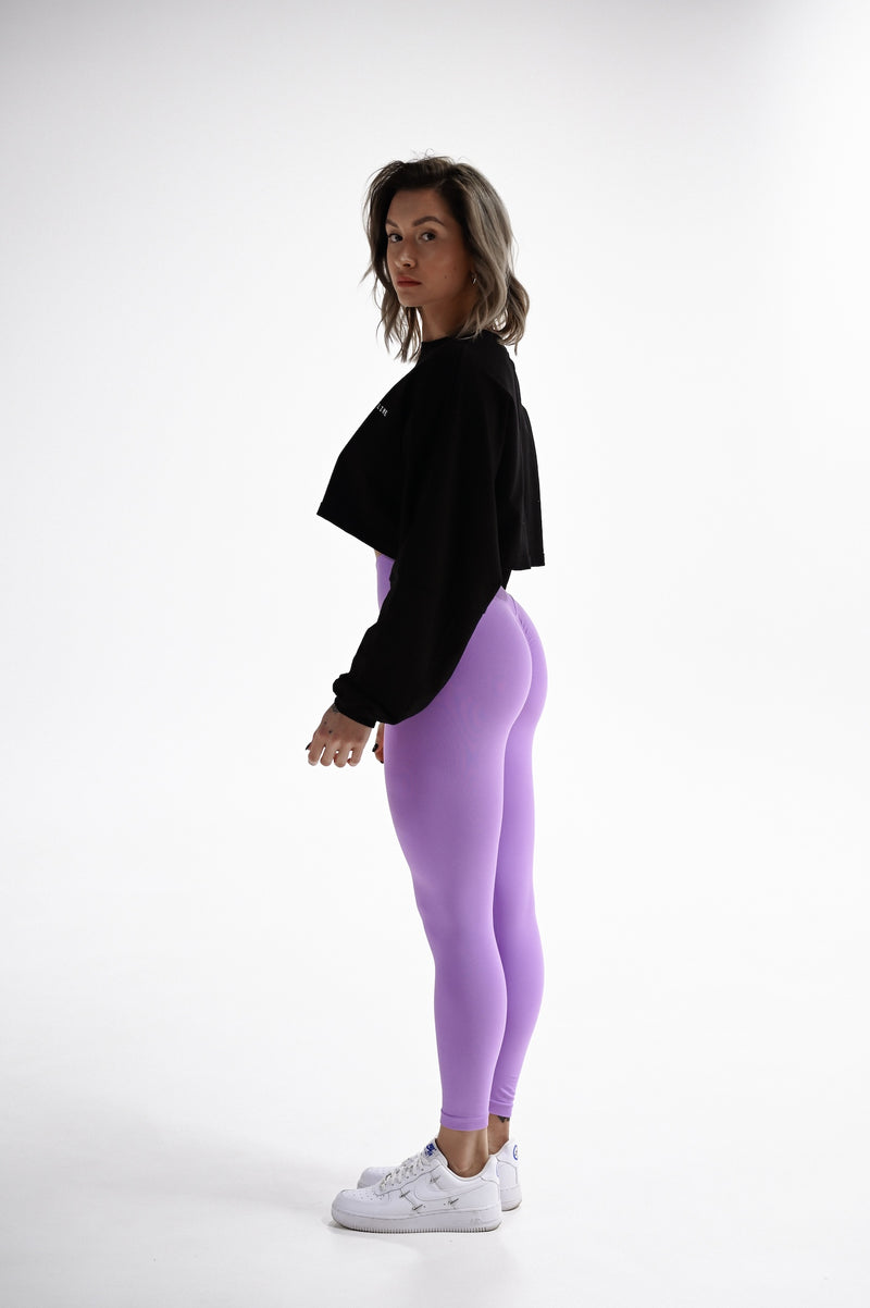 ELIME WIDE CROP-TOP BLACK